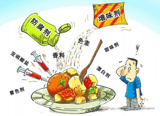 食品添加剂的错误使用